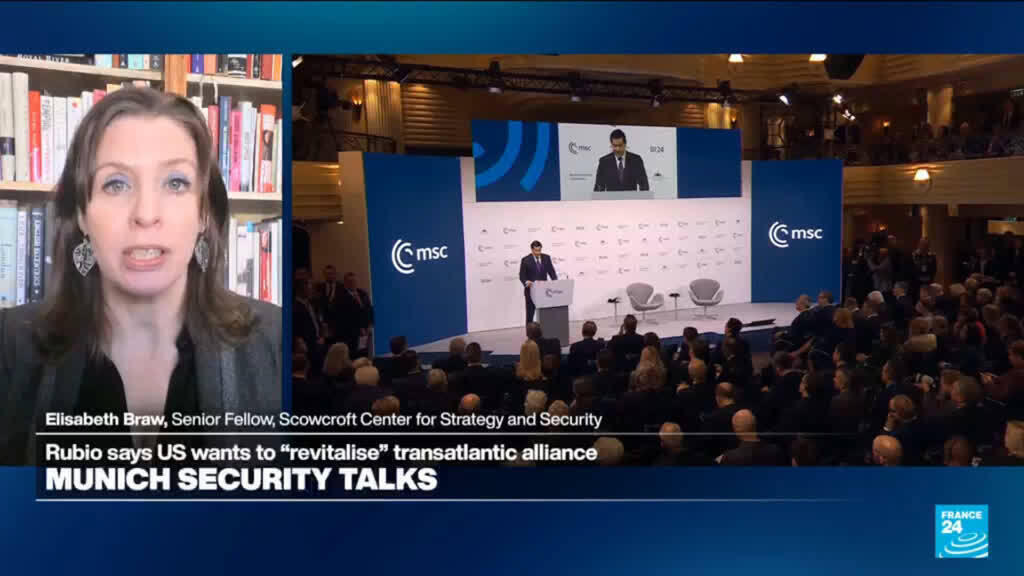 Video thumbnail for Munich Security talks: Rubio says US wants to "revitalise" transatlantic alliance