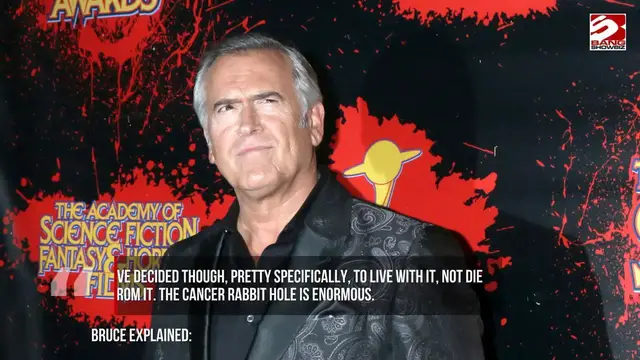 Video thumbnail for Bruce Campbell has vowed not to go down the cancer rabbit hole