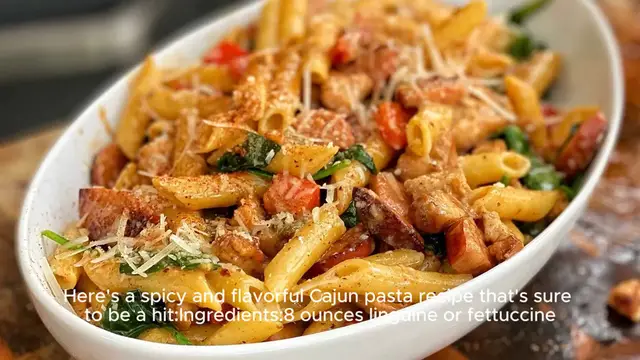 Video thumbnail for Cajun pasta recipe