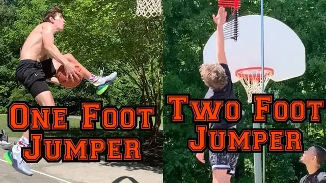 'Video thumbnail for One Foot Dunkers Vs. Two Foot Dunkers! Who Jumps Higher?'