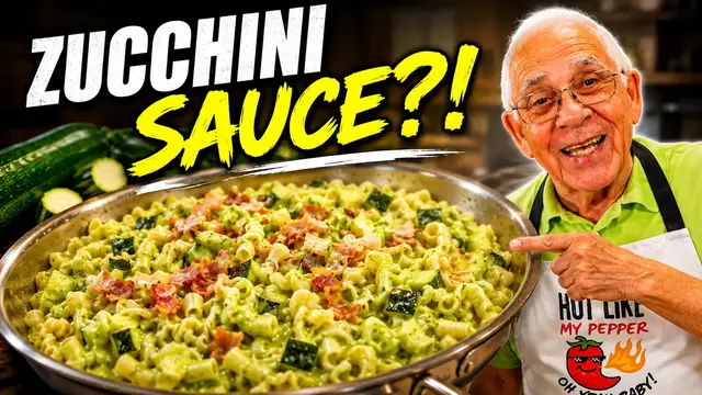 Video thumbnail for If You Have Zucchini, Make This Creamy Pasta Sauce Today!