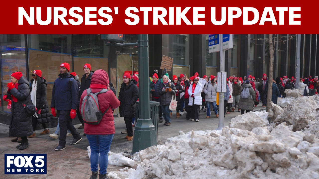 Video thumbnail for NYC nurses reach tentative agreements at some hospitals