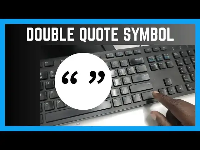 'Video thumbnail for How To Insert Double Quote (" ") In A Sentence | Keyboard Symbols'