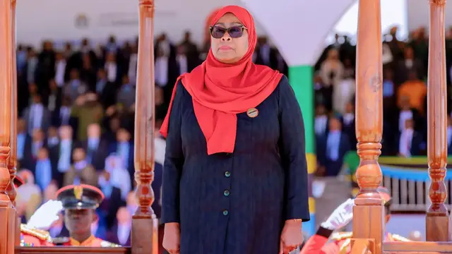 'Video thumbnail for President Hassan sworn in following deadly Tanzania election'