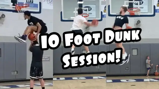 'Video thumbnail for 10 Foot Dunk Session: Isaiah Rivera | Conner Barth | Dan Gross'