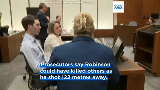 Video thumbnail for Tyler Robinson pleads not guilty as judge clears path for death penalty in Charlie Kirk assassination case