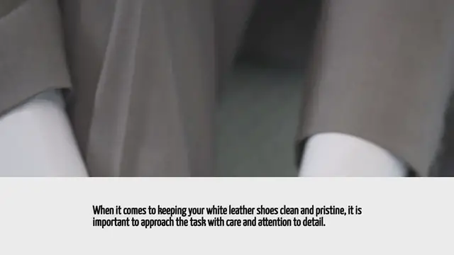 Video thumbnail for How To Clean White Leather Shoes
