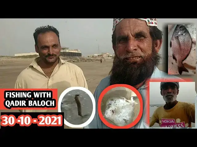 'Video thumbnail for fishing with nadir baloch || HAWKSBAY BEACH || 30-10-2021'
