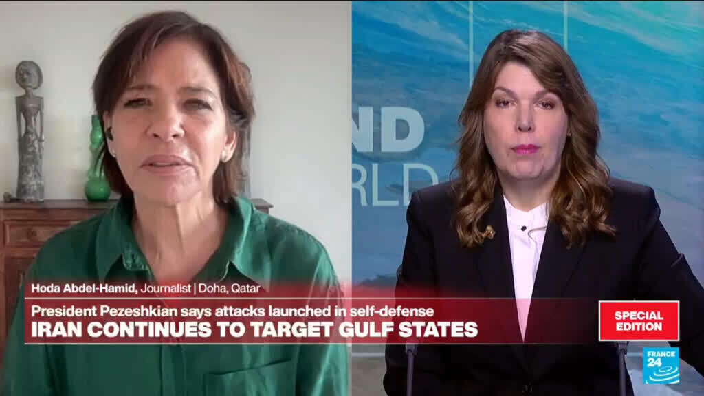 Video thumbnail for Iran continues to target Gulf states