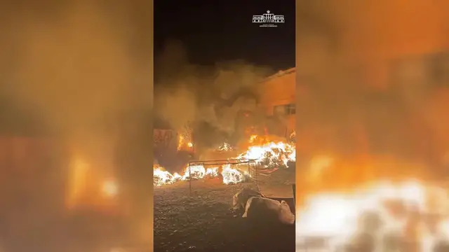 Video thumbnail for Albania: Wildfire brought under control in Albania’s Kruja as Bayraktar TB2 joins response.