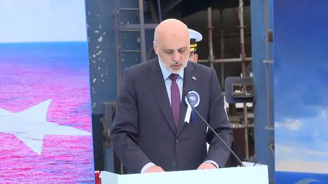 Video thumbnail for Türkiye: Turkish defense firm STM launches final corvette for Malaysian Royal Navy.