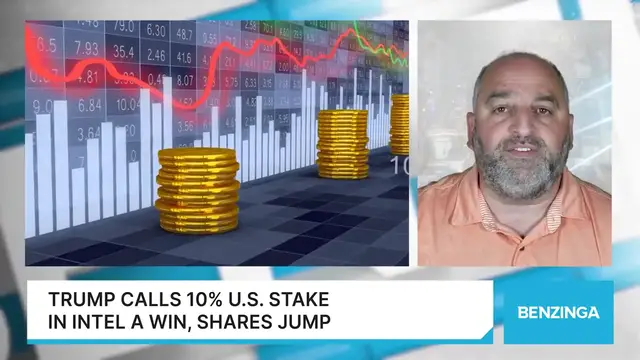 'Video thumbnail for Trump Calls 10% U.S. Stake In Intel A Win, Shares Jump'
