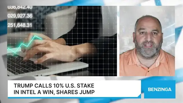 'Video thumbnail for Trump Calls 10% U.S. Stake In Intel A Win, Shares Jump'