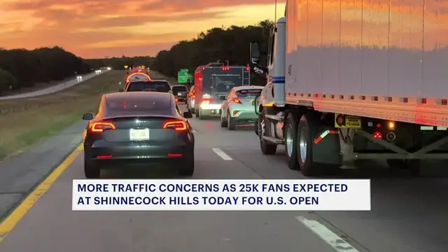 Video thumbnail for More traffic concerns as 25K fans expected at Shinnecock Hills for U.S. Open