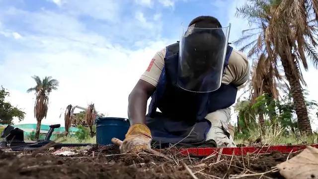 'Video thumbnail for Sudan launches daily detonations to clear 50,000 unexploded bombs'