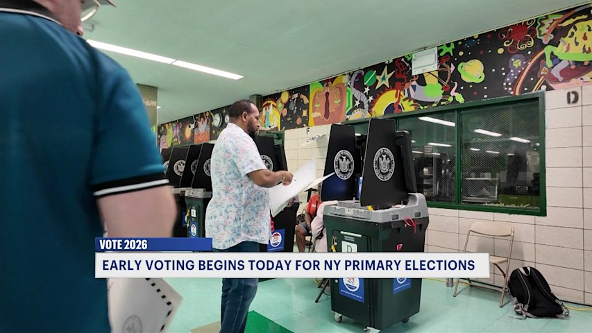 Video thumbnail for Early voting underway as Canarsie voters head to the polls