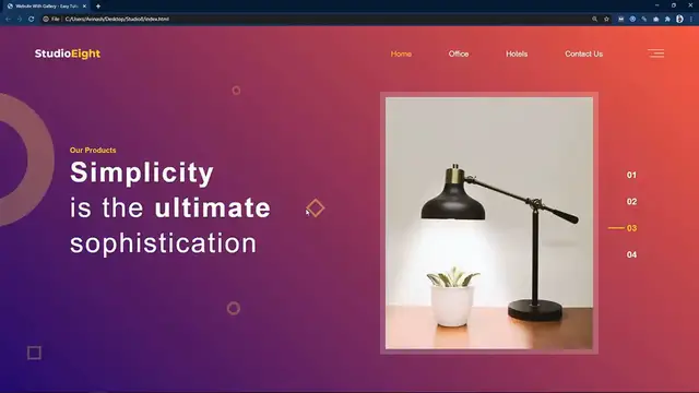 Video thumbnail for How To Make A Website With Image Gallery Using HTML CSS _ Website Design Tutorial