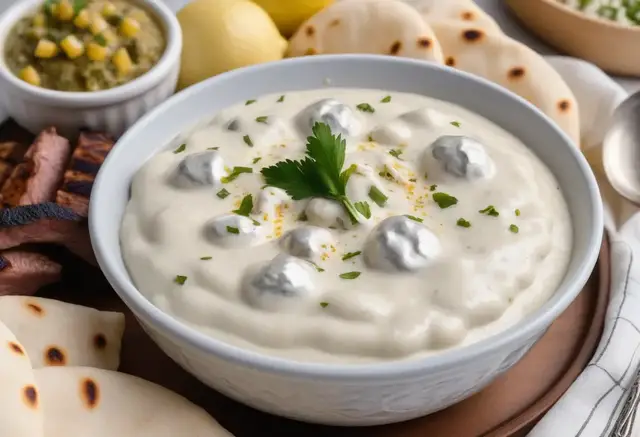 Video thumbnail for Toum (Lebanese Garlic Sauce) Recipe