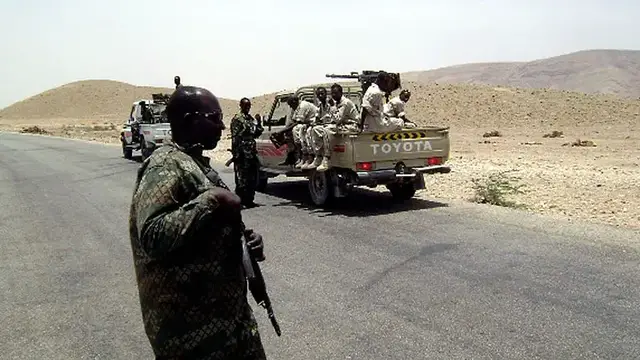 'Video thumbnail for Security forces in Somalia confront Islamic State militants'