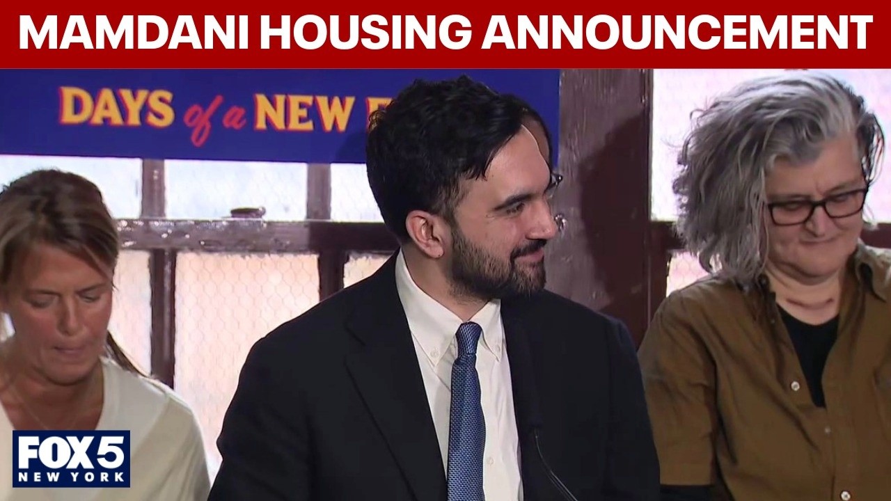 Video thumbnail for FULL: Mamdani makes housing-related announcement