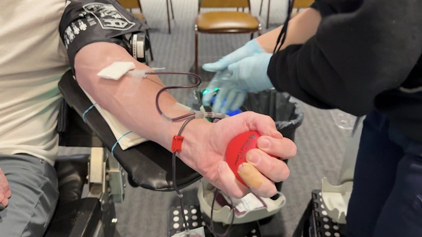 Video thumbnail for Blood drive held in honor of deceased Massapequa Fire Department captain