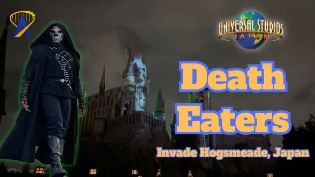 'Video thumbnail for Death Eaters invade Hogsmeade at Universal Studios Japan'