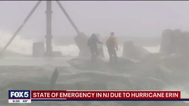 'Video thumbnail for State of emergency in NJ due to Hurricane Erin'