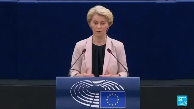 'Video thumbnail for European Union prepares ‘strong plan’ to hit back at Trump’s tariffs'