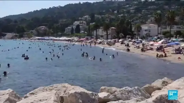 Video thumbnail for Western Europe sets new temperature record as heat waves pummel the region