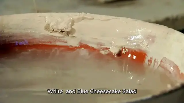 Video thumbnail for Red White and Blue Cheesecake Salad