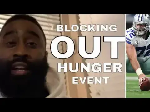 Video thumbnail for law nation sports: travis frederick's blocking out hunger foundation event with cowboys players