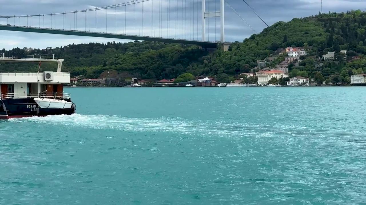 Video thumbnail for Türkiye: Bosphorus turns turquoise as Istanbul prepares for 573rd anniversary of conquest of Istanbul (2).