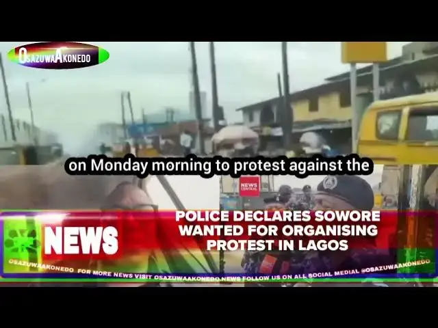 Video thumbnail for Police Declares Sowore Wanted For Organising Protest In Lagos