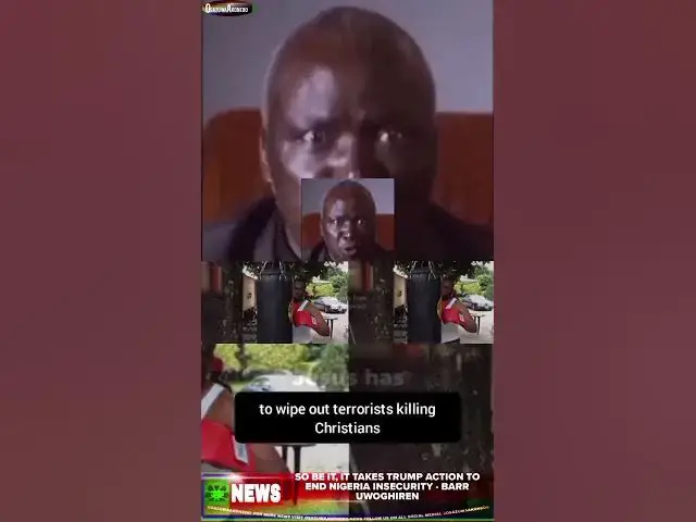 Video thumbnail for So Be It, It Takes Trump Action To End Nigeria Insecurity   Barr Uwoghiren