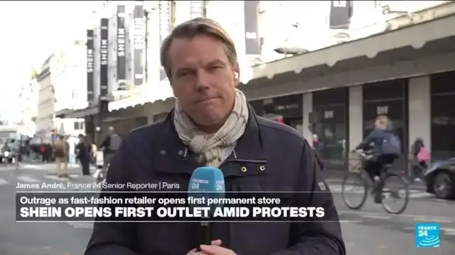 Video thumbnail for Shein opens first outlet store in Paris amidst protests and growing controversy