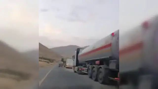 Video thumbnail for Iran: Tankers Transport Fuel Through Western Iran.