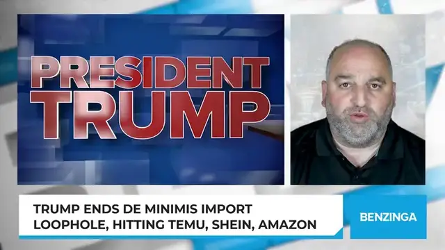 'Video thumbnail for Trump Ends De Minimis Import Loophole, Hitting Temu, Shein, Amazon'