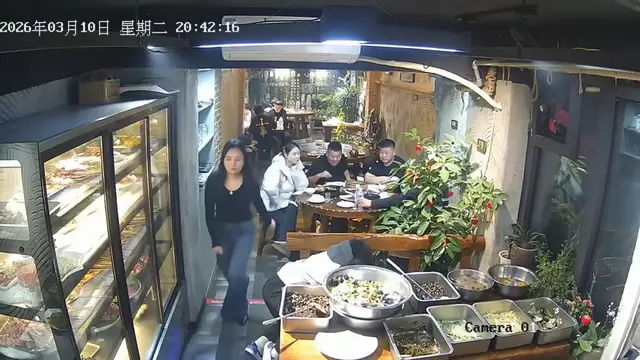 Video thumbnail for Woman Takes a Tumble on Restaurant Steps in Hebei