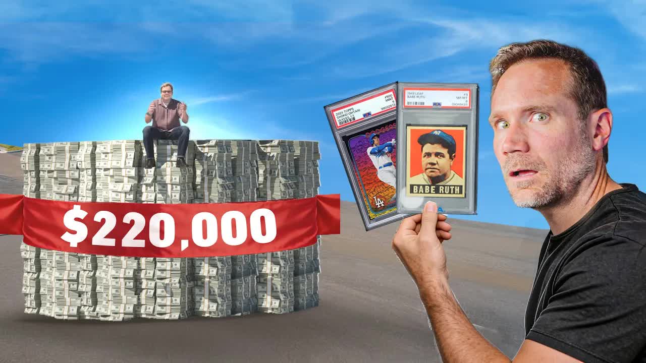 Video thumbnail for Sports Card Investor: $220,000 spent at the dallas card show! rare babe ruth, michael jordan, & shohei ohtani cards