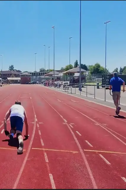 'Video thumbnail for Brit crawls 100 metres on all fours in record time'