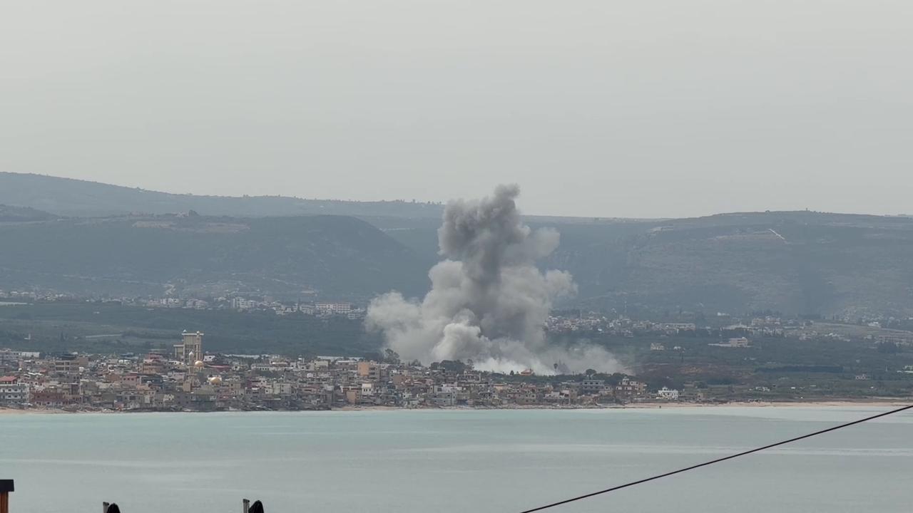 Video thumbnail for Lebanon: Lebanon Tyre Airstrike Near Rashidia Camp.