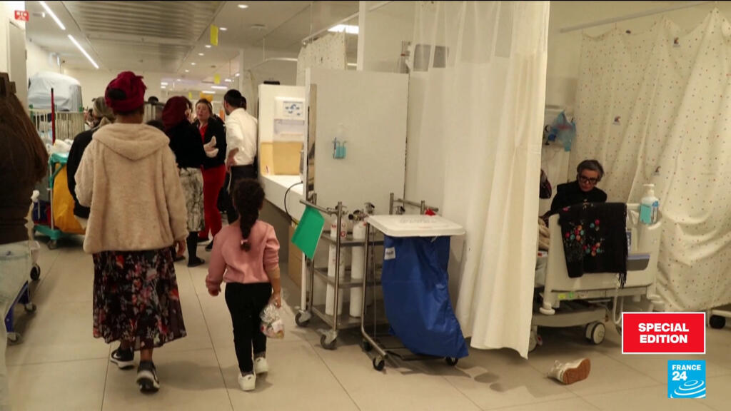 Video thumbnail for Israeli hospitals move underground as Iran strikes carry on