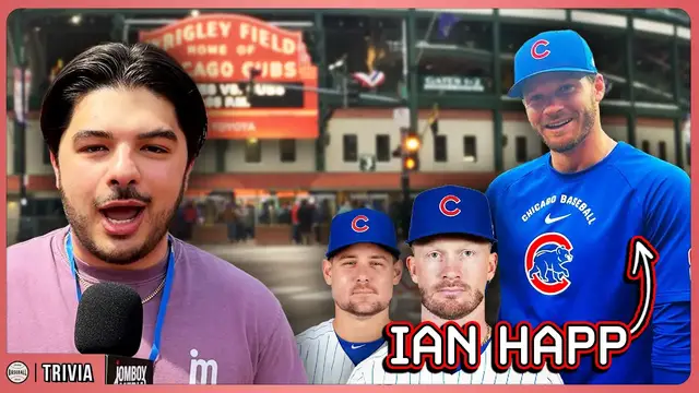 Video thumbnail for Can a Cubs Player correctly guess these Face-Mashes of his Teammates?