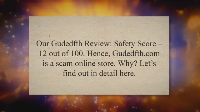 'Video thumbnail for Check If Gudedfth.com Scam Or Genuine In This Review'