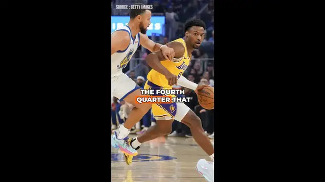 'Video thumbnail for LeBron James Reacts to Bronny’s One-Handed Putback'