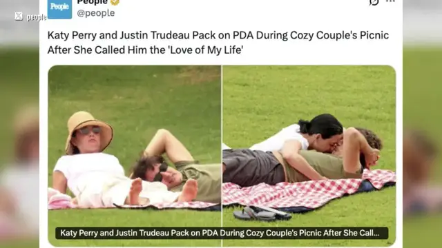 Video thumbnail for UNCAPTIONED: Katy Perry asserts Justin Trudeau's love has 'transformed' her.