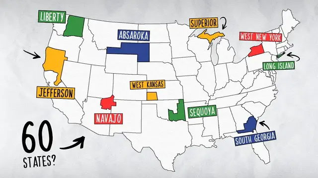 Video thumbnail for What If The United States Had MORE States?