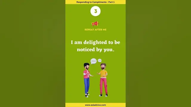 Video thumbnail for 7 Smart Ways of Responding to Compliments in English - Part 1 ||  Spoken English || ESL Advice