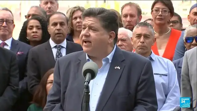 'Video thumbnail for USA: 'Trump is a wannabe dictator' says Illinois Governor on National Guard deployments'