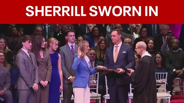 Video thumbnail for Mikie Sherrill sworn in as 57th Governor of New Jersey
